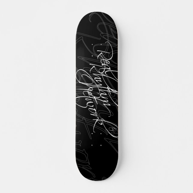 Real Rhythm Logo Skateboard (Front)