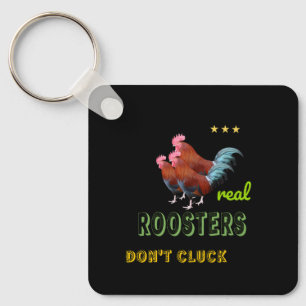 Real roosters key ring