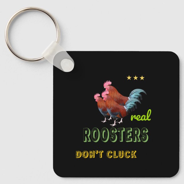 Real roosters key ring (Front)