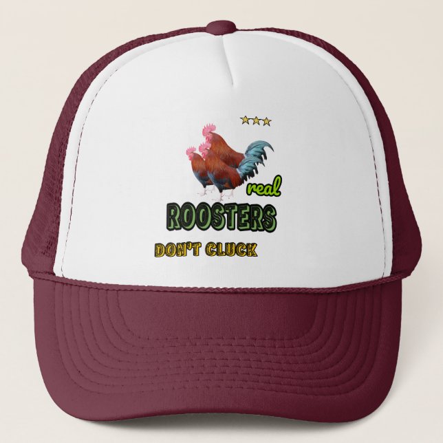 Real roosters trucker hat (Front)