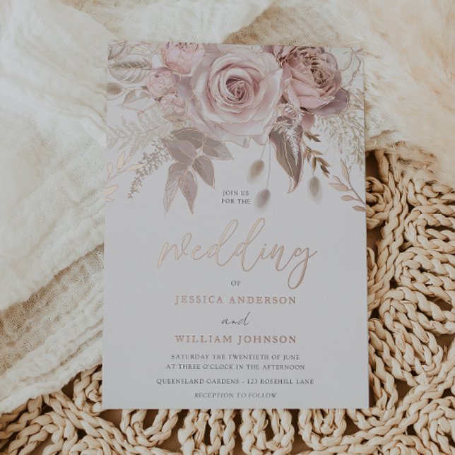 Real Rose Gold Stunning Blush Floral Wedding (Creator Uploaded)