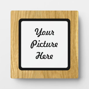 Real Scanned Crown Cut Oak Veneer Plaque