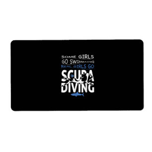 Real Scuba Diving Girl Some Go Swimming Funny Gift