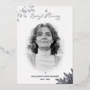 Real Silver Funeral Black White Photo Remembrance