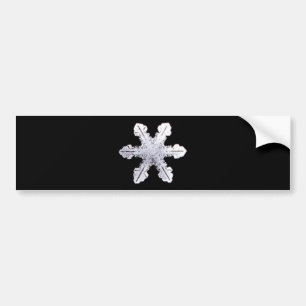 Real Snowflake Picture Bumper Sticker