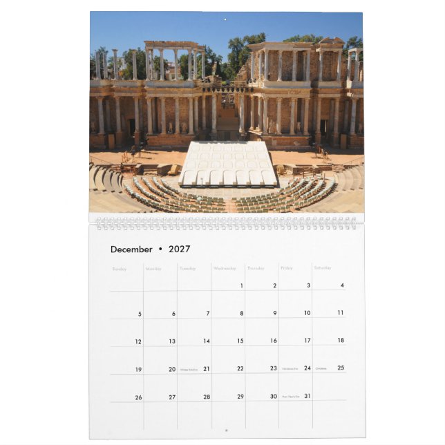 Real Spain Calendar (Dec 2027)