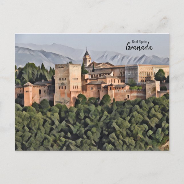 Real Spain- Granada Postcard (Front)