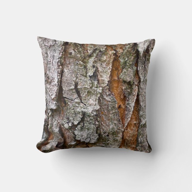Real Tree Bark Texture Cushion (Front)