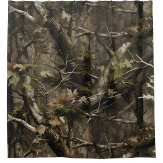 Real Tree Camouflage Shower Curtain