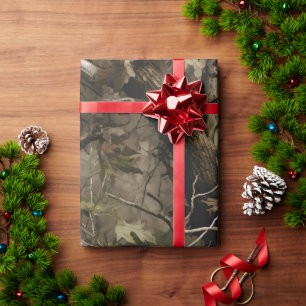 Real Tree Camouflage Wrapping Paper