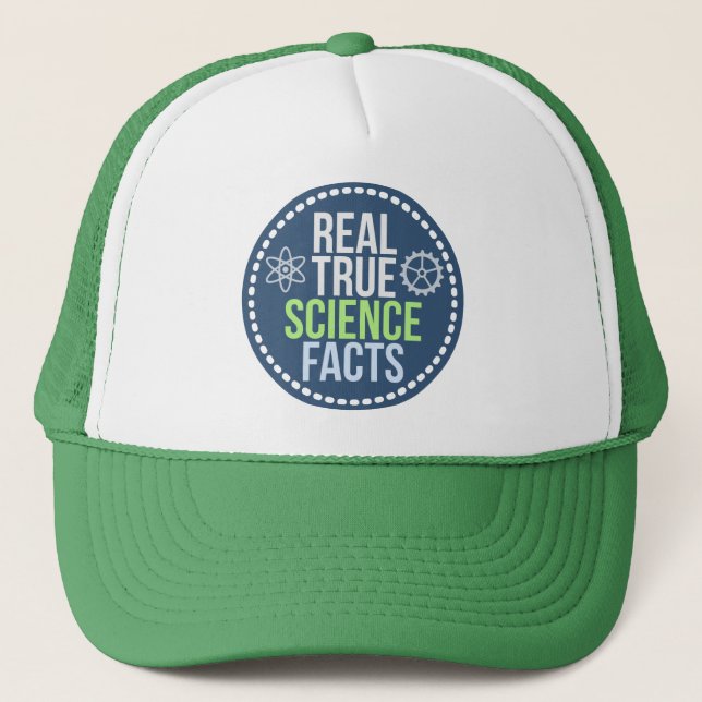 Real True Science Facts Hat (green) (Front)