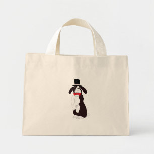 Real Tuxedo Bunny Mini Tote Bag