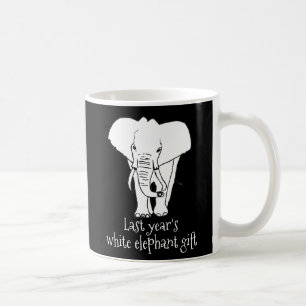 Real White Elephant Christmas Gift Funny Coffee Mug