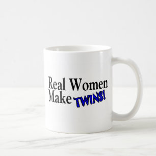 Real Woman Make Twins (Blue) Coffee Mug