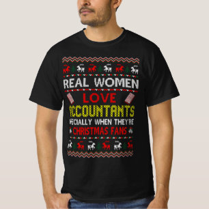 Real women accountants christmas ugly sweater tees