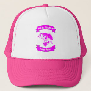 Real Women Bass Fish Sport Fishing Hat