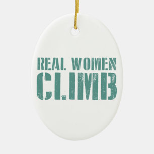 Real Women Climb Ceramic Tree Decoration