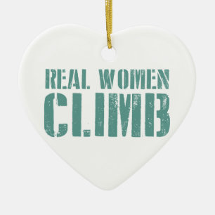 Real Women Climb Ceramic Tree Decoration