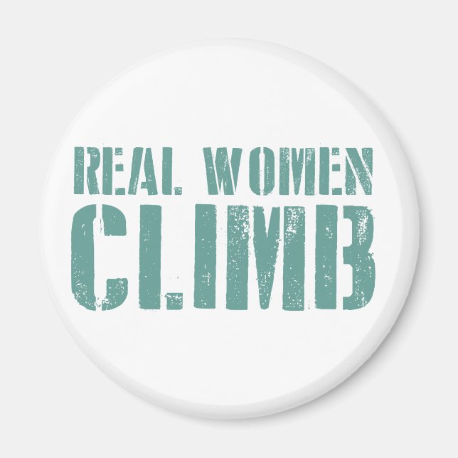 Real Women Climb Magnet (Front)