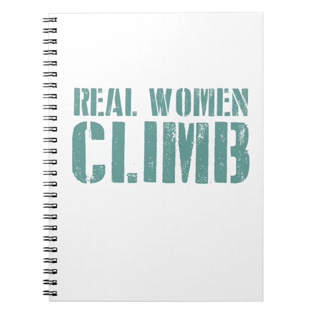 Real Women Climb Notebook (Front)