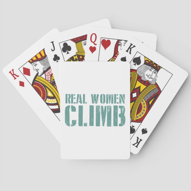Real Women Climb Playing Cards (Back)