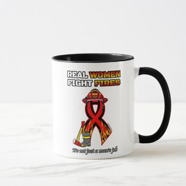 REAL WOMEN FIGHT FIRES MUG (Right)