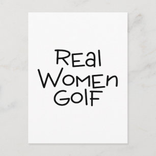 Real Women Golf Postcard