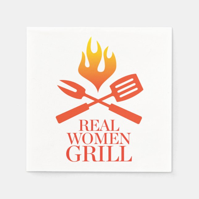 Real Women Grill Napkin (Front)
