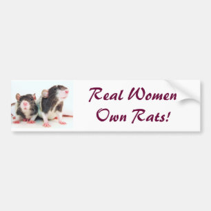 Real Women Own Rats! Bumper Sticker