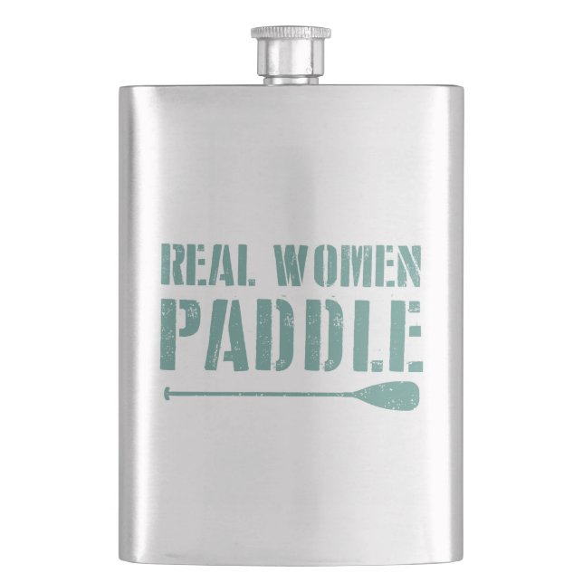 Real Women Paddle Hip Flask (Front)