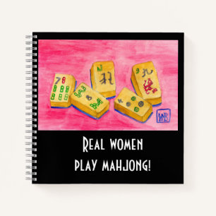 Real Women Play Mahjong Notebook