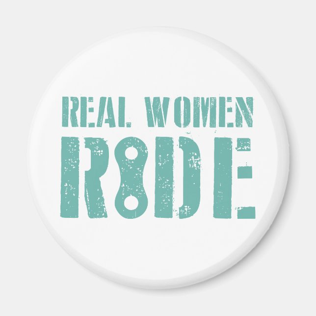 Real Women Ride Magnet (Front)