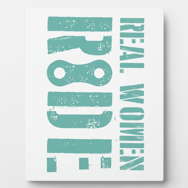 Real Women Ride Plaque (Front)