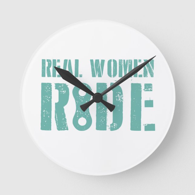 Real Women Ride Round Clock (Front)