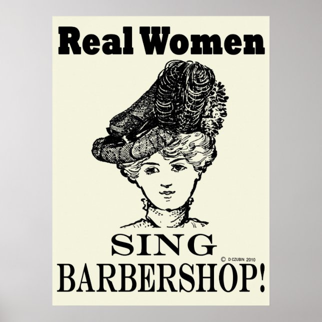 Real Women Sing Barbershop Poster (Front)