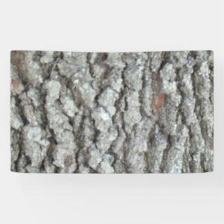 Real Wood Camouflage Oak Tree Bark Camo Banner