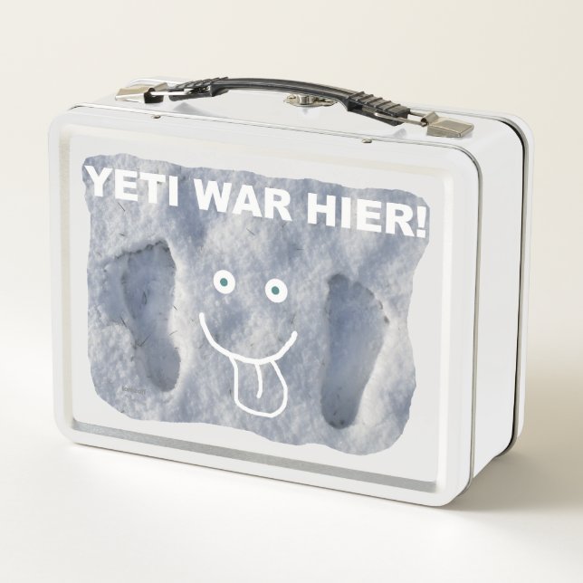 real YETI - bread can Metal Lunch Box (Back)