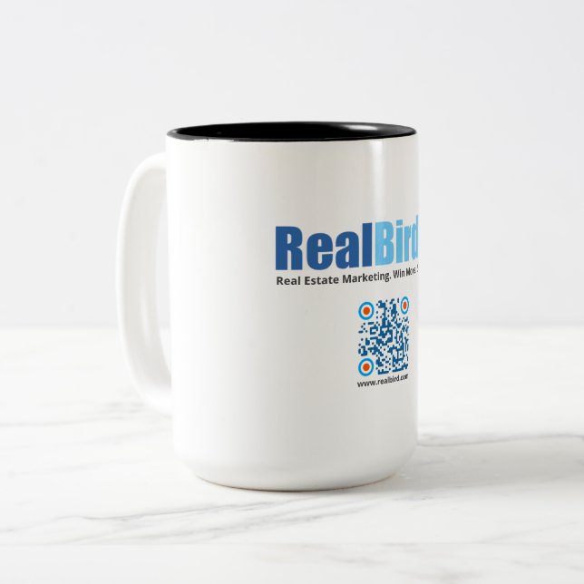 RealBird Merch -  Two-Tone Coffee Mug (Front Left)