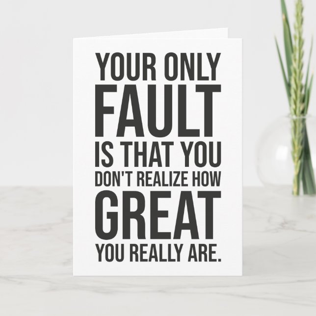 Realise How Great You Are - Gym, Hustle, Success Card (Front)