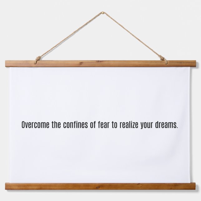 Realise Your Dreams Wood Topped Wall Tapestry (Front)