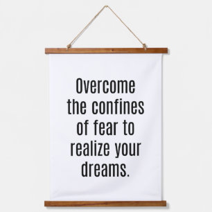 Realise Your Dreams Wood Topped Wall Tapestry