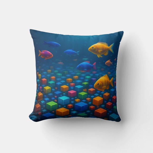 Realistic 3D Fish Throw Pillow – Room Decorate pro (Front)