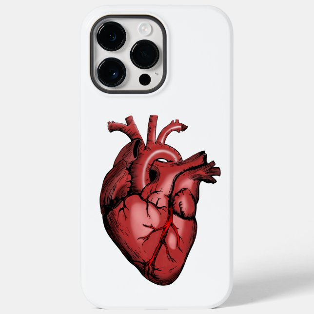 Realistic Anatomical Heart Image Case-Mate iPhone Case (Back)