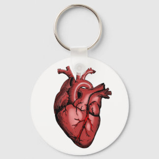 Realistic Anatomical Heart Image Key Ring