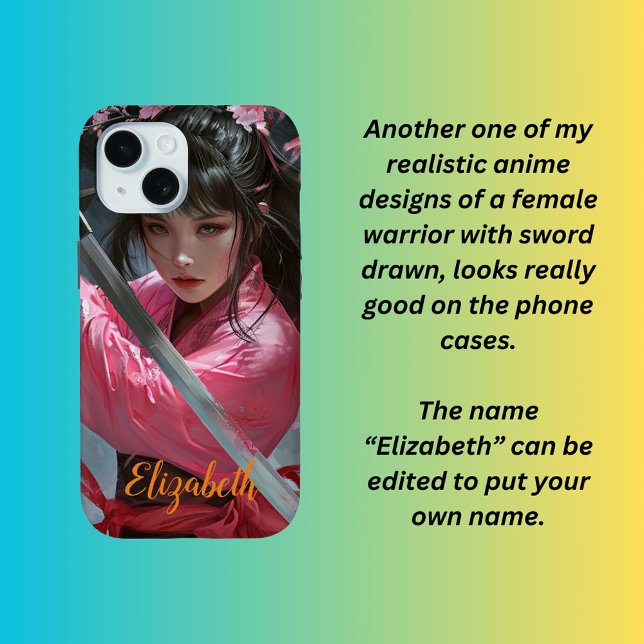 Realistic anime female warrior  Case-Mate iPhone case (Creator Uploaded)