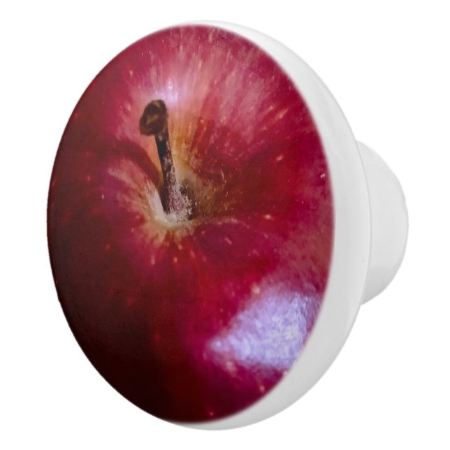 Realistic Apple Ceramic Knob (Right)