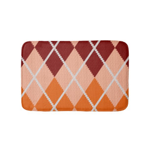 Realistic Argyle Cloth Bath Mat