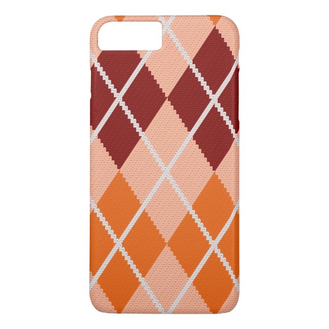 Realistic Argyle Cloth Case-Mate iPhone Case (Back)