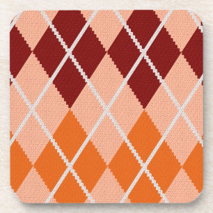 Realistic Argyle Cloth Coaster