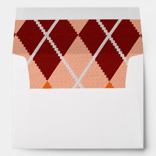 Realistic Argyle Cloth Envelopes